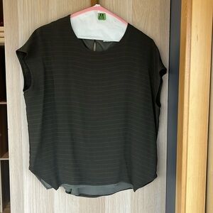 MM Lafleur Green Didion Blouse - Large